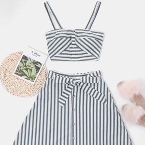 Top and skirt set